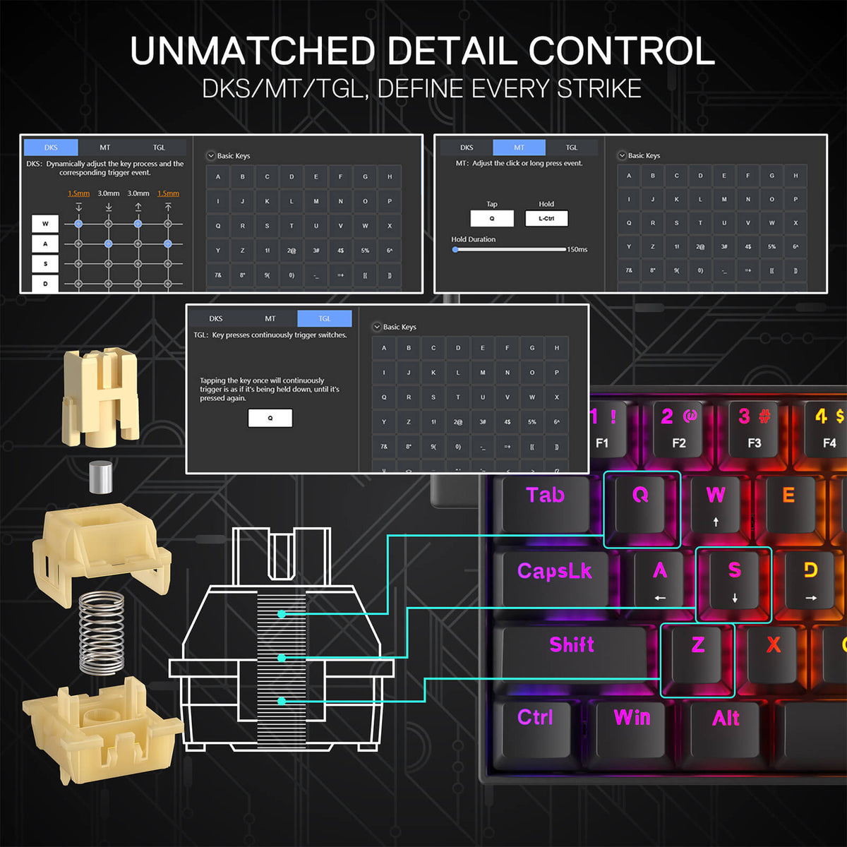 Redragon EU magnetic switch keyboards