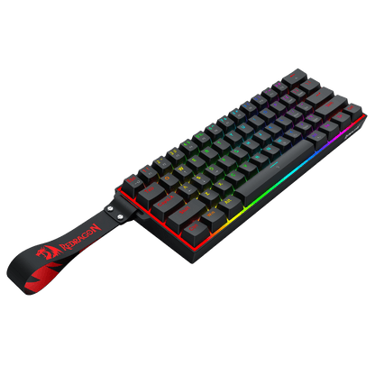 Redragon EU K617 HE Rapid Trigger Gaming Keyboard, 60% 61 Keys Wired Mechanical Keyboard w/Hyper-Fast Actuation, Dedicated Hall Effect Magnetic Switch, Actuation Point Adjustable, Essential Black