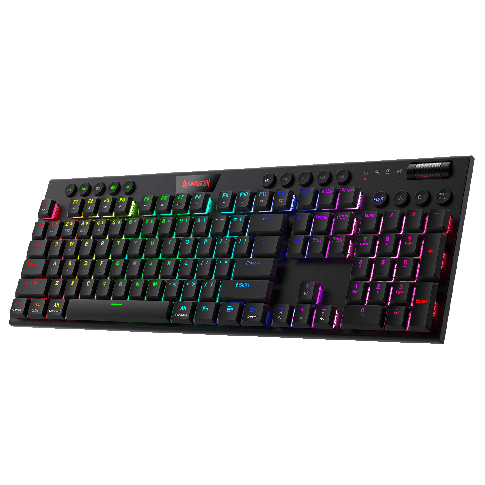Redragon EU K618 Wireless Ultra-Thin Low Profile RGB Mechanical Keyboard