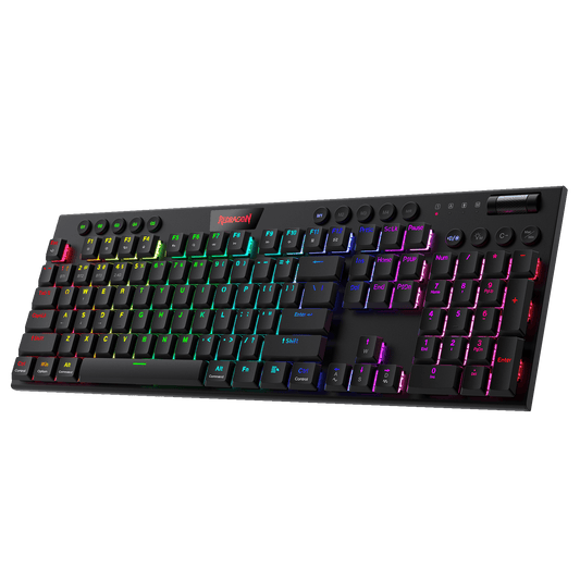 Redragon EU K618 Wireless Ultra-Thin Low Profile RGB Mechanical Keyboard