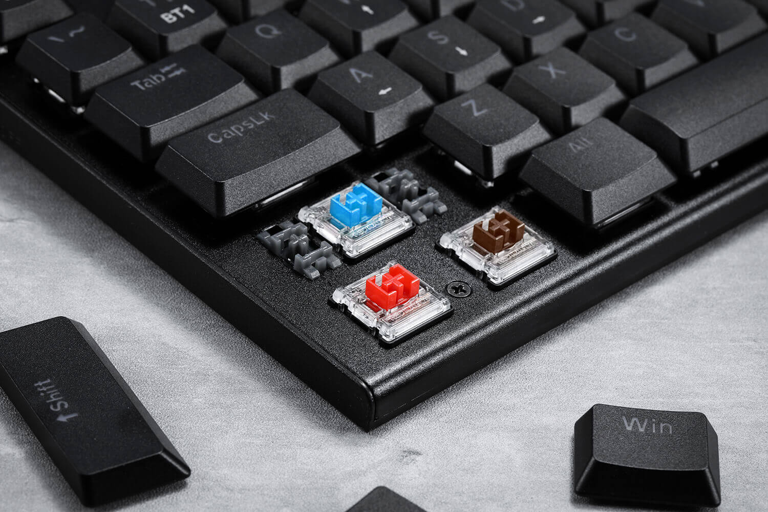 Redragon EU K618 Horus Wireless RGB Mechanical Keyboard, Bluetooth/2.4Ghz/Wired Tri-Mode Ultra-Thin Low Profile Gaming Keyboard