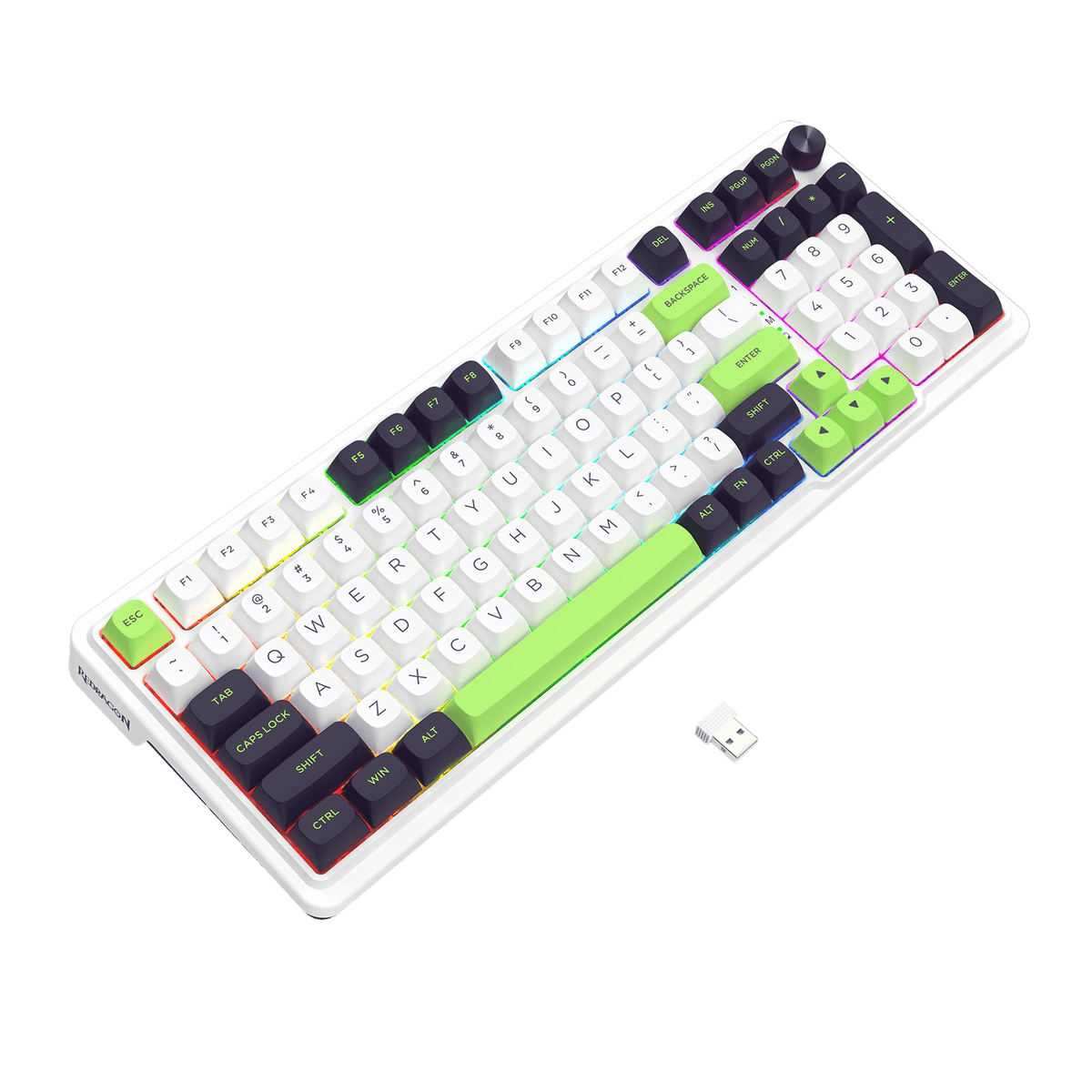 Redragon EU K686 MAX 98 Keys MOA Profile Gasket 3 Modes RGB Gaming Keyboard