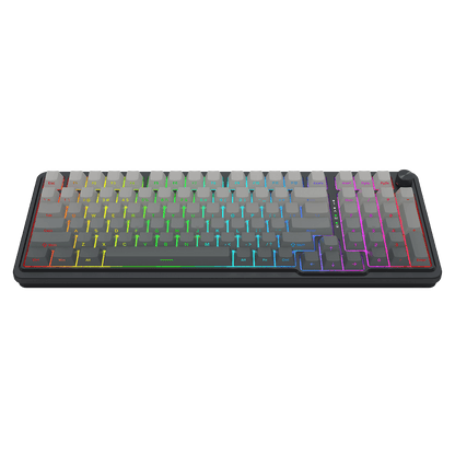 Redragon EU K686 PRO 98 Keys Wireless Gasket RGB Gaming Keyboard, 3-Mode PBT Mechanical Keyboard w/Hot-Swap South-Facing RGB Socket, Dedicated Knob Control & 5-Layer Noise Dampening, Gradient PBT Keycaps