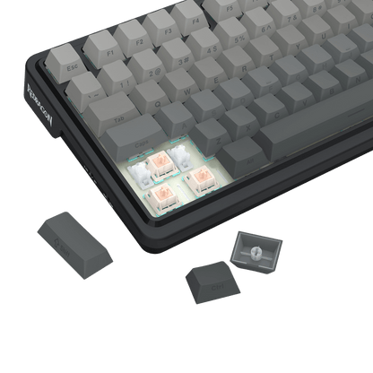 Redragon EU K686 PRO 98 Keys Wireless Gasket RGB Gaming Keyboard, 3-Mode PBT Mechanical Keyboard w/Hot-Swap South-Facing RGB Socket, Dedicated Knob Control & 5-Layer Noise Dampening, Gradient PBT Keycaps