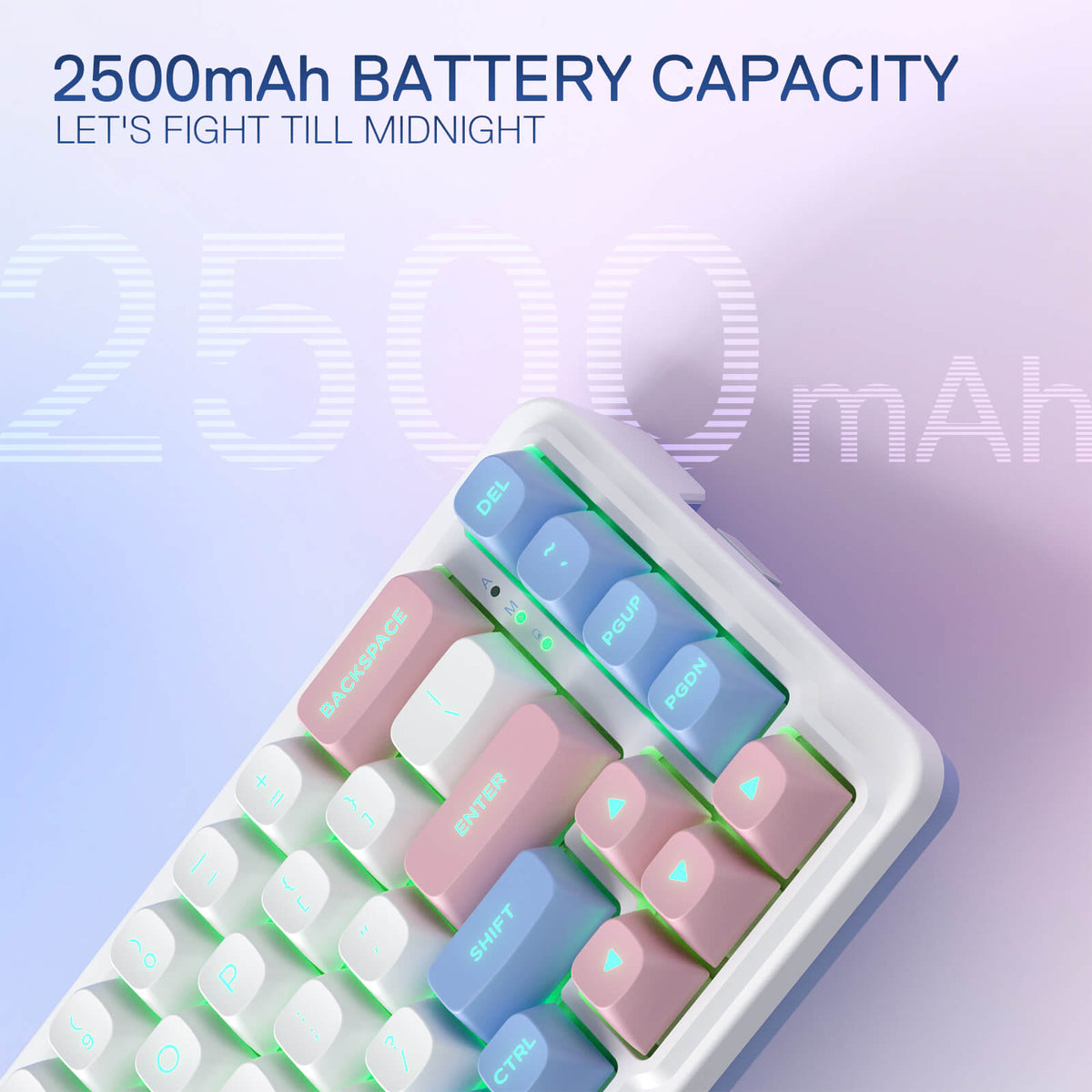 Redragon EU K709 PRO 65% Wireless Gasket RGB Gaming Keyboard, 68 Keys Hot-Swap Compact Mechanical Keyboard w/Free-Mod Socket, 5-Layer Noise Dampening & Round PBT Keycaps, Quiet Custom Linear Switch