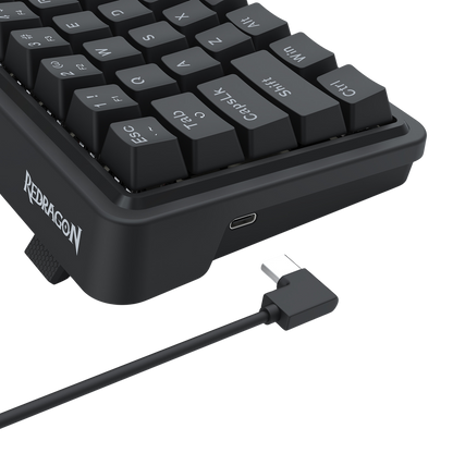 Redragon EU K722 60% Wired Gasket RGB Gaming Keyboard, 61 Keys Hot-Swap Compact Mechanical Keyboard w/Free-Mod Socket, 3-Layer Noise Dampening, Quiet Custom Linear Switch