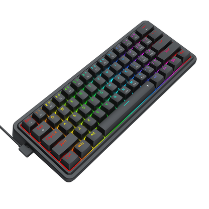 Redragon EU K722 60% Wired Gasket RGB Gaming Keyboard, 61 Keys Hot-Swap Compact Mechanical Keyboard w/Free-Mod Socket, 3-Layer Noise Dampening, Quiet Custom Linear Switch