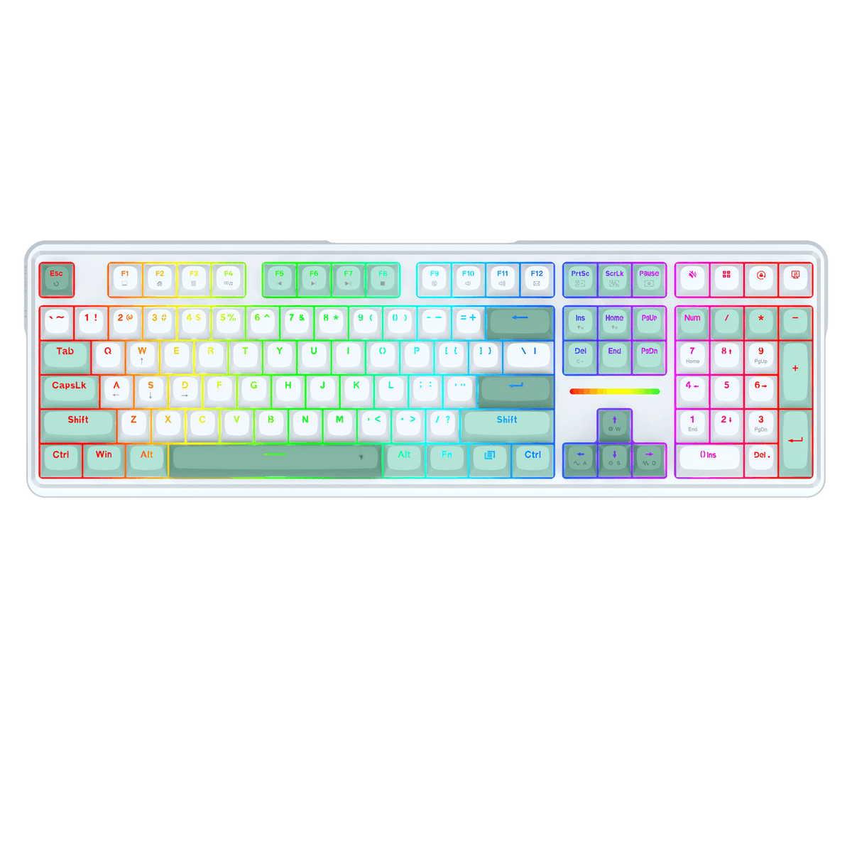 Redragon EU K745 HE Rapid Trigger Gaming Keyboard, 8K Wired Mechanical Keyboard w/Next-Gen UltraMag 100% POM Silky Magnetic Switch, Dual-Module Floating Patent Structure Design, 5-Layer Noise Dampening