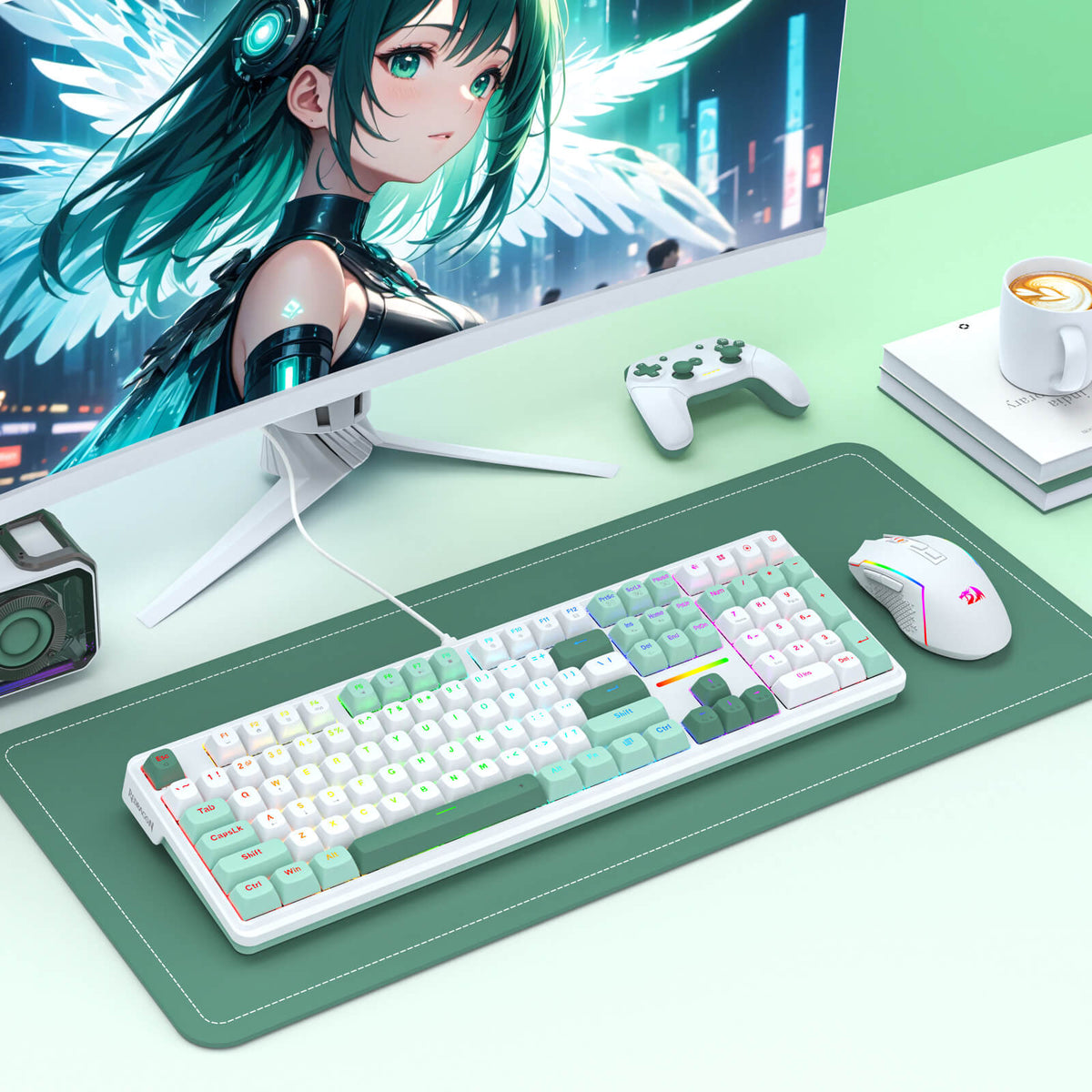 Redragon EU K745 HE Rapid Trigger Gaming Keyboard, 8K Wired Mechanical Keyboard w/Next-Gen UltraMag 100% POM Silky Magnetic Switch, Dual-Module Floating Patent Structure Design, 5-Layer Noise Dampening
