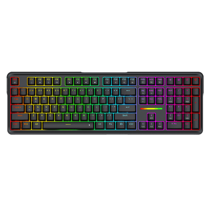 Redragon EU K745 Wired Gasket RGB Gaming Keyboard, 108 Keys Mechanical Keyboard w/Extra 4 Hotkeys, Upgraded Hot-swappable Socket, 5-Layer Noise Dampening, Creamy & Thocky Custom Linear Switch