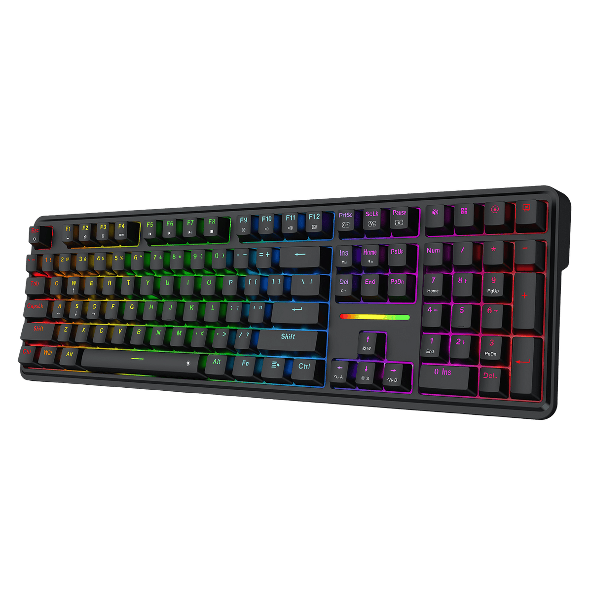 Redragon EU K745 Wired Gasket RGB Gaming Keyboard, 108 Keys Mechanical Keyboard w/Extra 4 Hotkeys, Upgraded Hot-swappable Socket, 5-Layer Noise Dampening, Creamy & Thocky Custom Linear Switch
