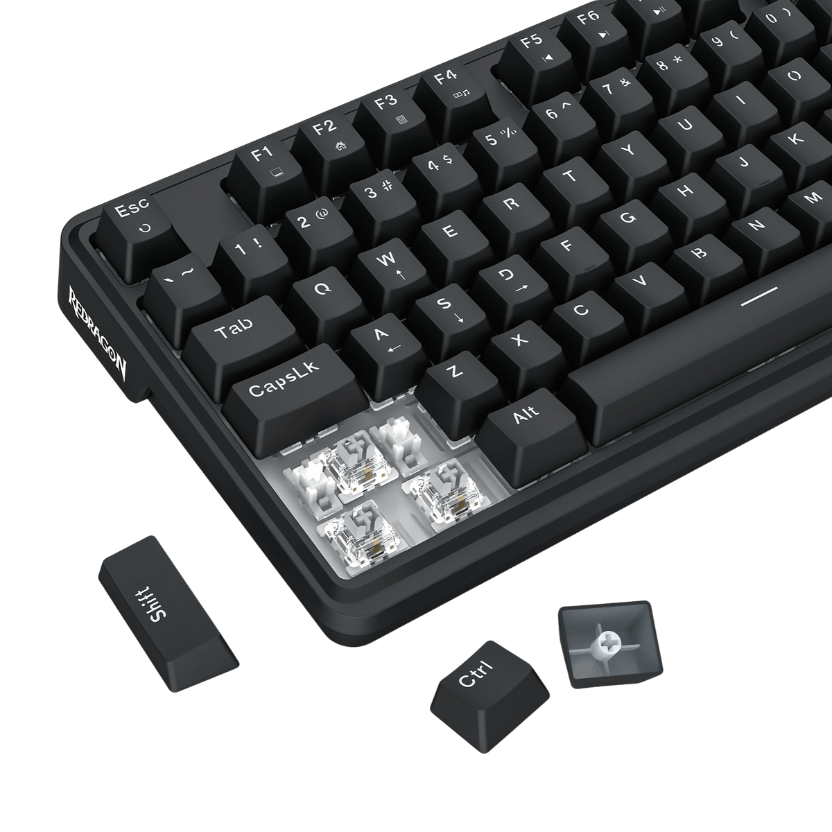 Redragon EU K745 Wired Gasket RGB Gaming Keyboard, 108 Keys Mechanical Keyboard w/Extra 4 Hotkeys, Upgraded Hot-swappable Socket, 5-Layer Noise Dampening, Creamy & Thocky Custom Linear Switch