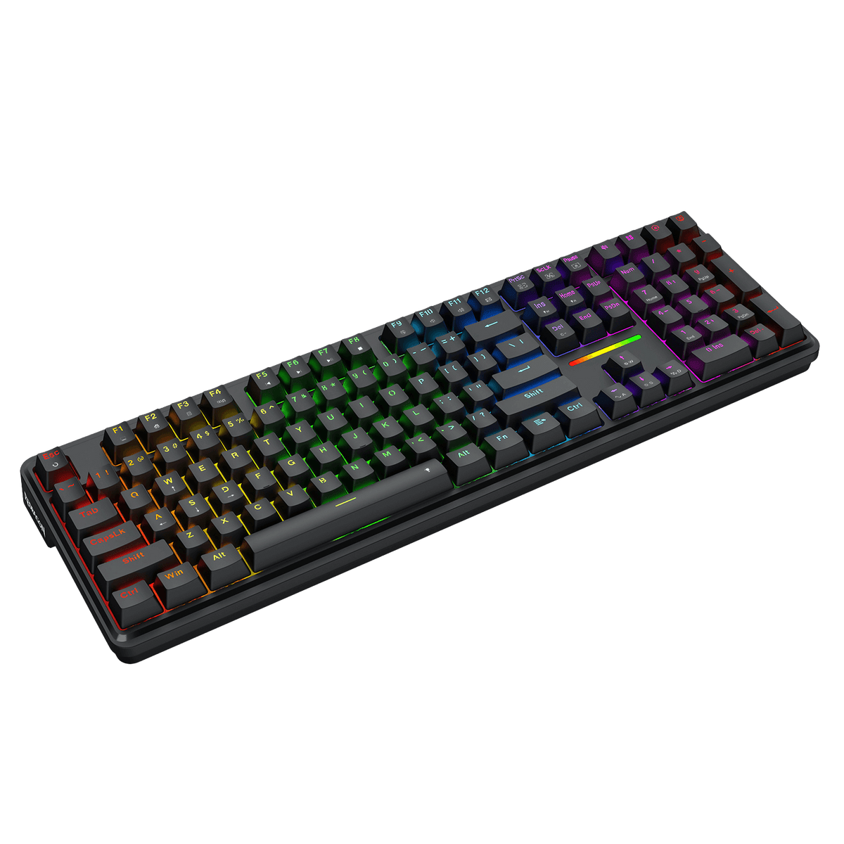 Redragon EU K745 Wired Gasket RGB Gaming Keyboard, 108 Keys Mechanical Keyboard w/Extra 4 Hotkeys, Upgraded Hot-swappable Socket, 5-Layer Noise Dampening, Creamy & Thocky Custom Linear Switch