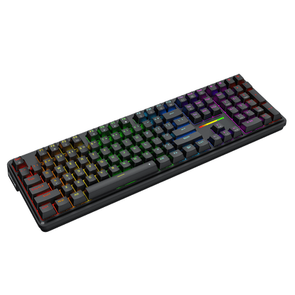 Redragon EU K745 Wired Gasket RGB Gaming Keyboard, 108 Keys Mechanical Keyboard w/Extra 4 Hotkeys, Upgraded Hot-swappable Socket, 5-Layer Noise Dampening, Creamy & Thocky Custom Linear Switch