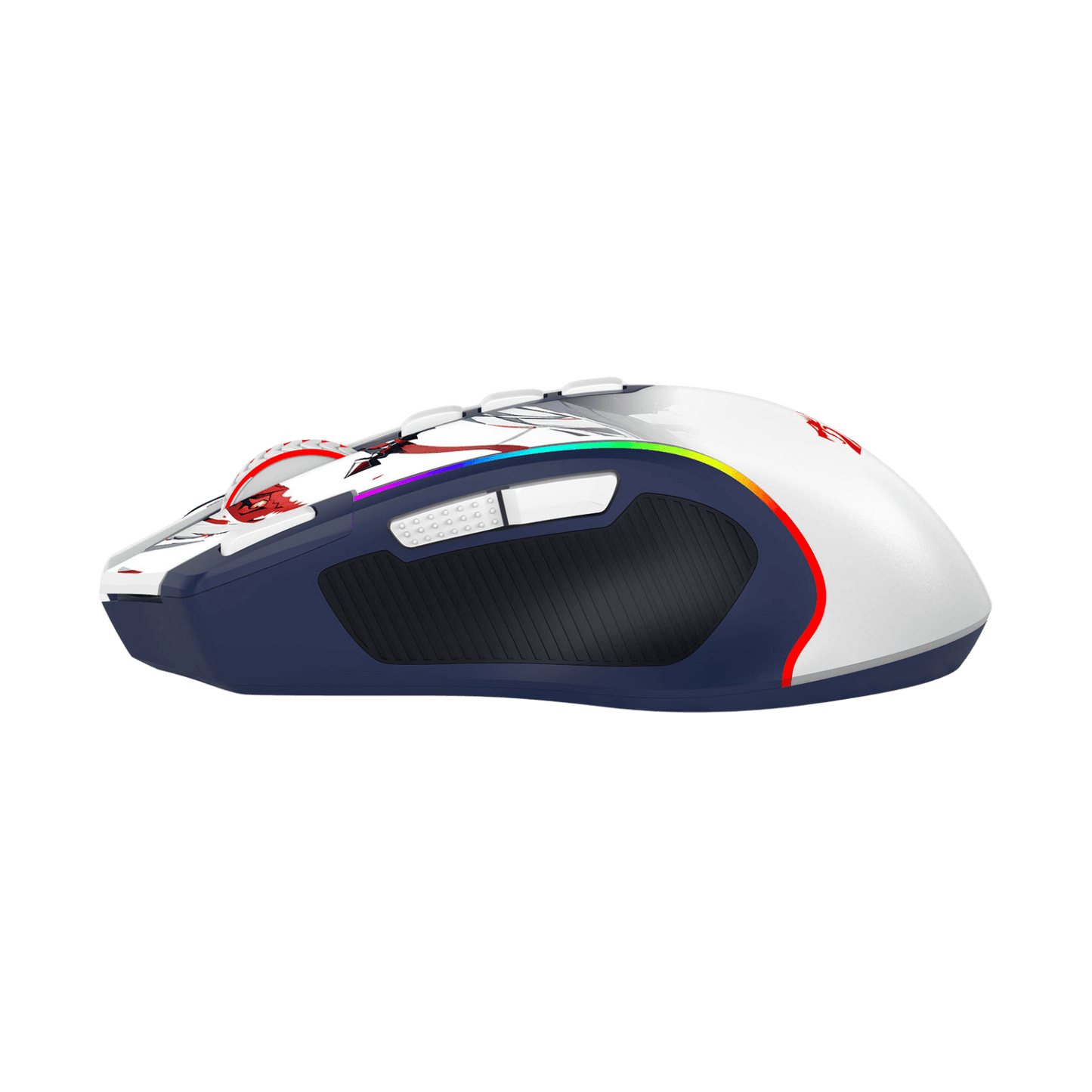 Redragon EU M612AK PRO RGB Gaming Mouse, 8000 DPI Wired/Wireless Optical Mouse with 9 Programmable Buttons & 7 Backlit Modes, BT & 2.4G Wireless, Software Supports DIY Keybinds Rapid Fire Button