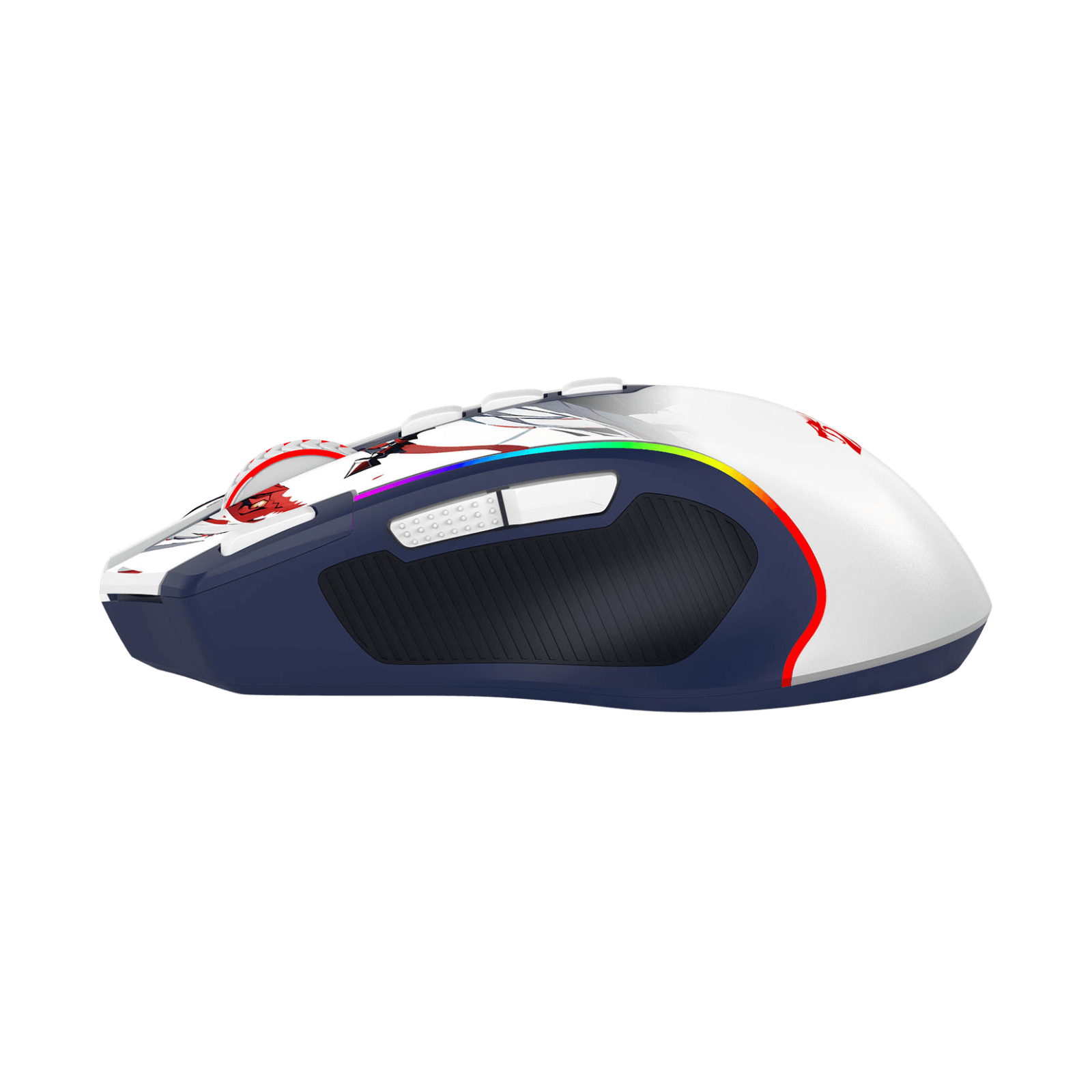 Redragon EU M612AK PRO RGB Gaming Mouse, 8000 DPI Wired/Wireless Optical Mouse with 9 Programmable Buttons & 7 Backlit Modes, BT & 2.4G Wireless, Software Supports DIY Keybinds Rapid Fire Button
