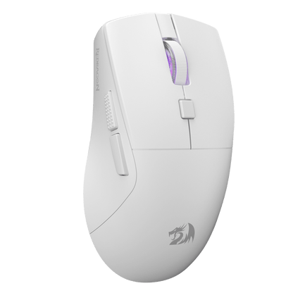 Redragon EU M618 LIT Wireless Gaming Mouse, 10000 DPI Optical Ergonomic Mouse with 6 Programmable Buttons, 70G Ultra Lightweight, Software Supports DIY Keybinds, White| show