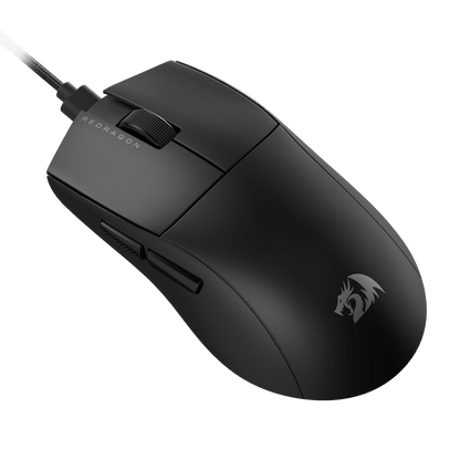 Redragon EU M724 Wired Gaming Mouse, 42G Ultra-Light 12,400 Max DPI Optical Gaming Mouse with 5 Programmable Buttons, Ergonomic Natural Grip Build, Software Supports DIY Keybinds & DPI