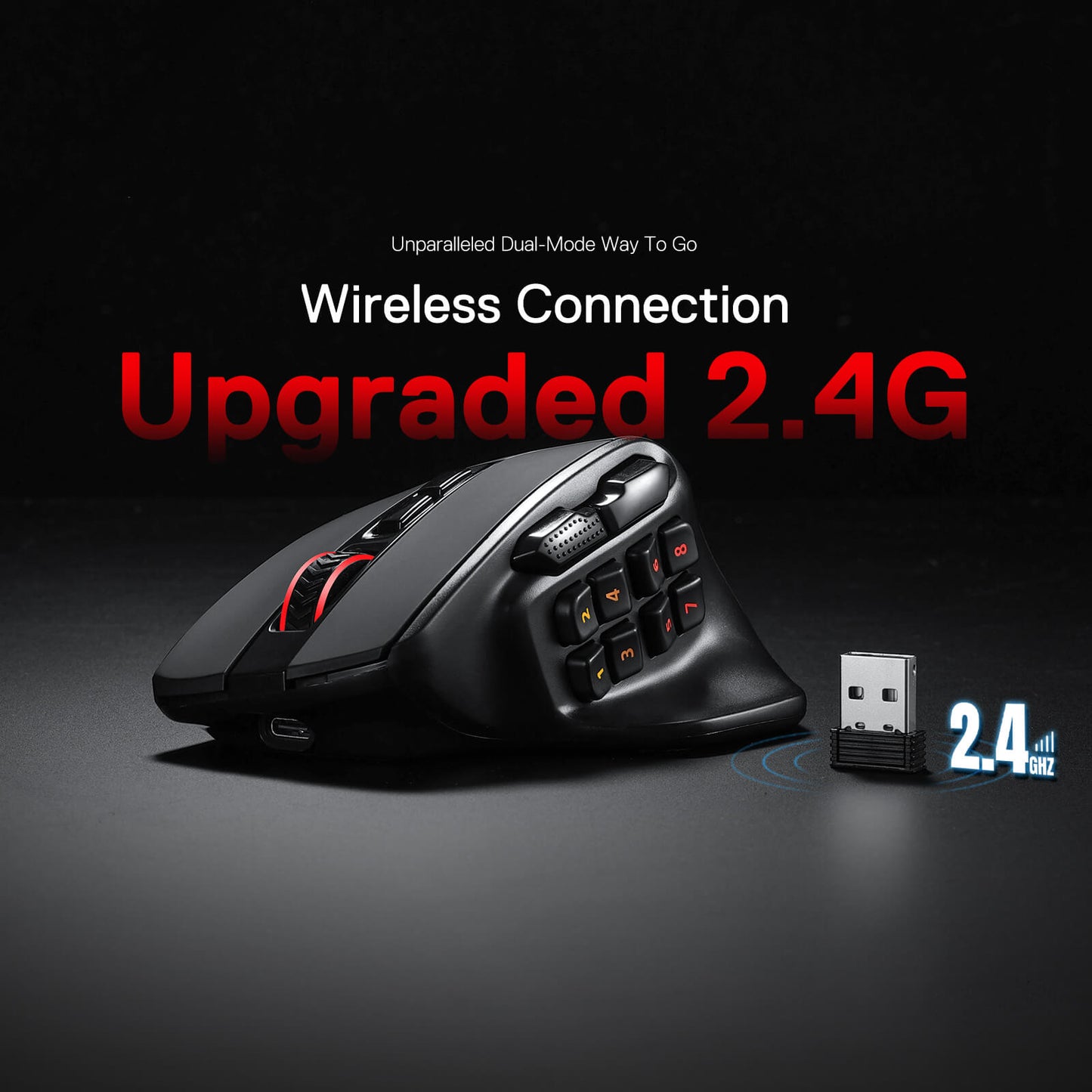 Redragon EU M811 PRO Wireless MMO Gaming Mouse