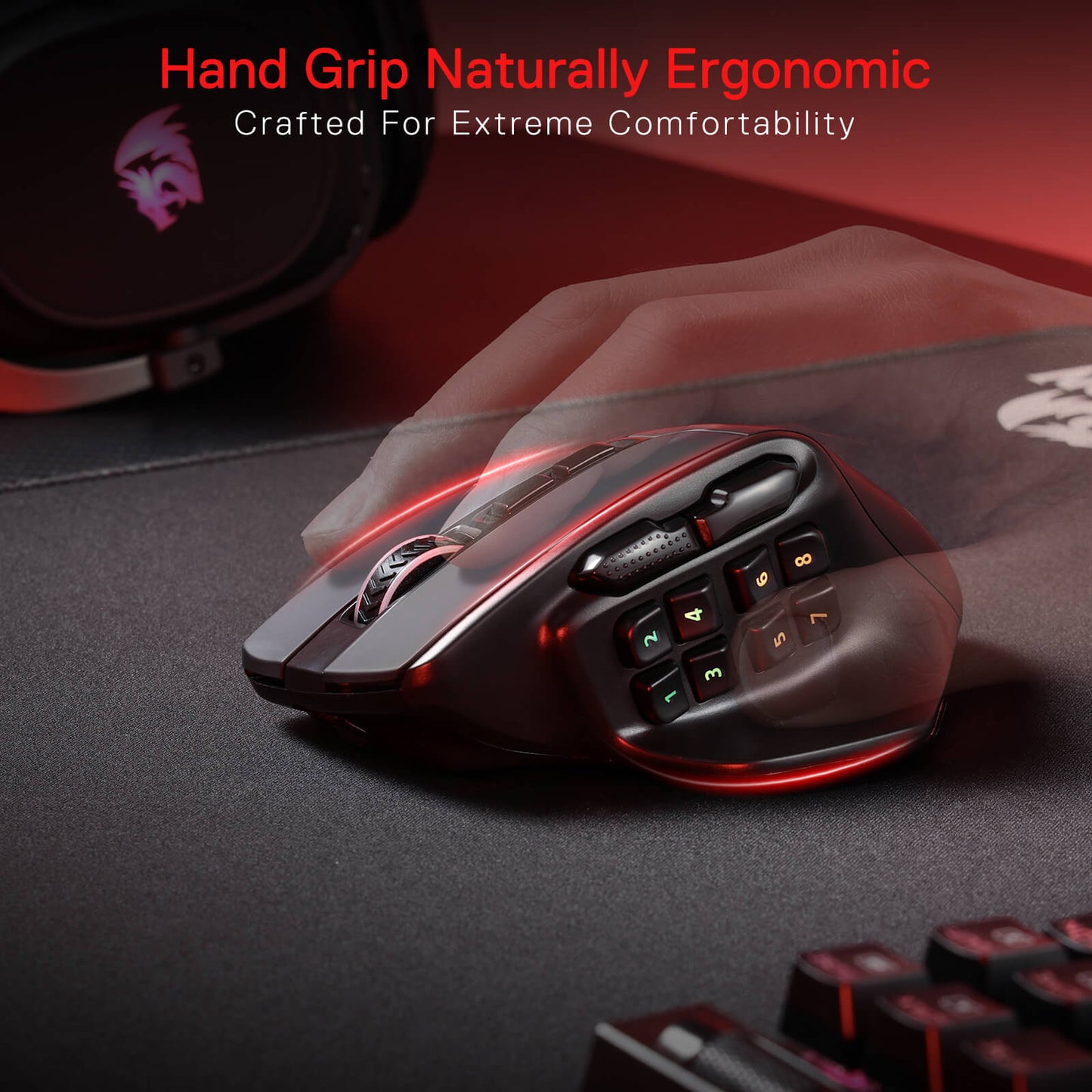 Redragon EU M811 PRO Wireless MMO Gaming Mouse