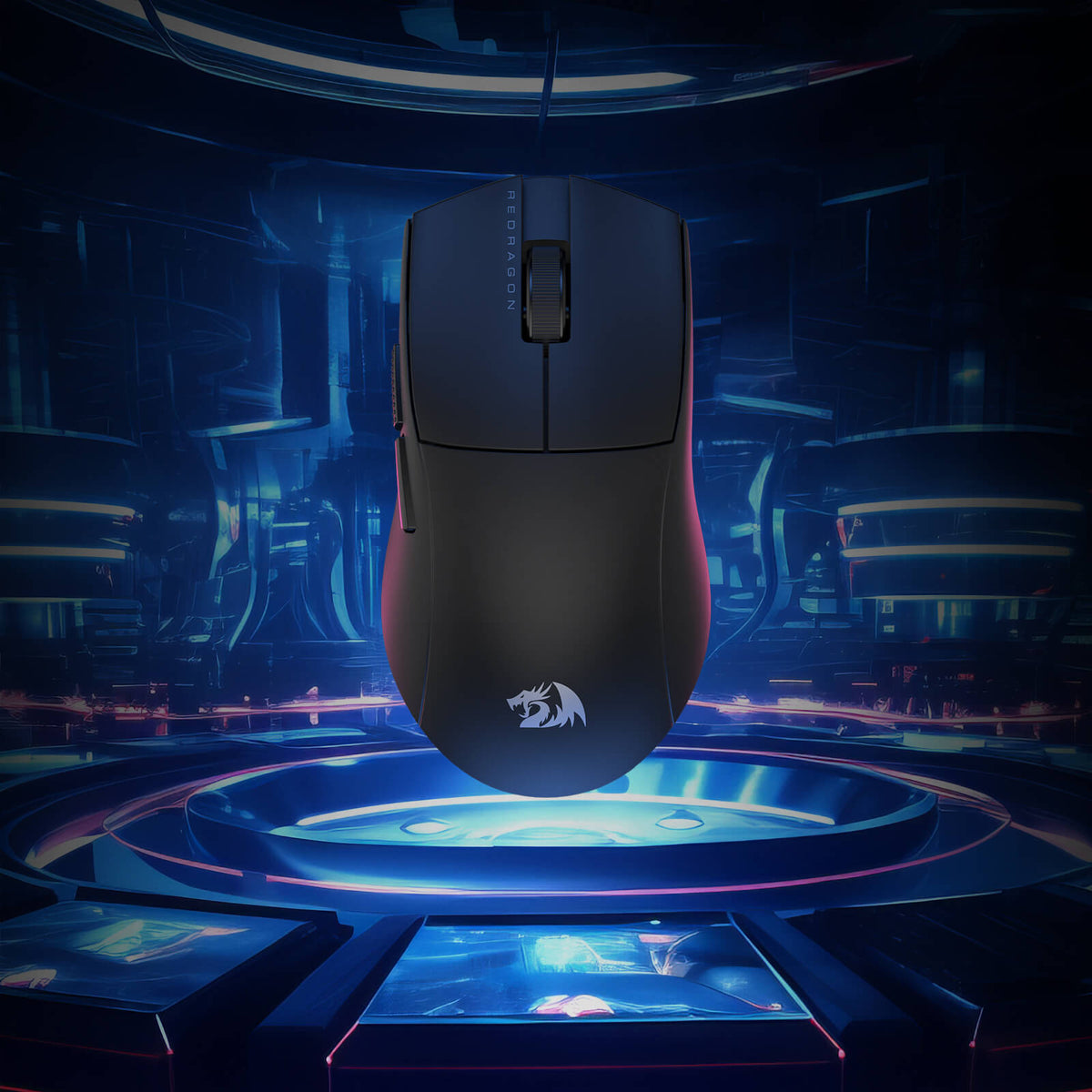 Redragon EU M916 Wireless Gaming Mouse, 49G Ultra-Light 8K DPI 2.4G Wireless Gaming Mouse w/Ergonomic Natural Grip Build, Full Programmable Buttons, Software Supports DIY Keybinds & DPI