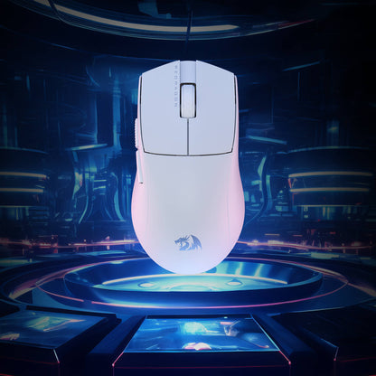 Redragon EU M916 Wireless Gaming Mouse, 49G Ultra-Light 8K DPI 2.4G Wireless Gaming Mouse w/Ergonomic Natural Grip Build, Full Programmable Buttons, Software Supports DIY Keybinds & DPI