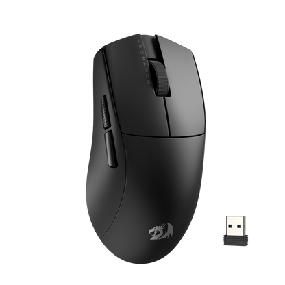 Redragon EU M916 Wireless Gaming Mouse, 49G Ultra-Light 8K DPI 2.4G Wireless Gaming Mouse w/Ergonomic Natural Grip Build, Full Programmable Buttons, Software Supports DIY Keybinds & DPI | show