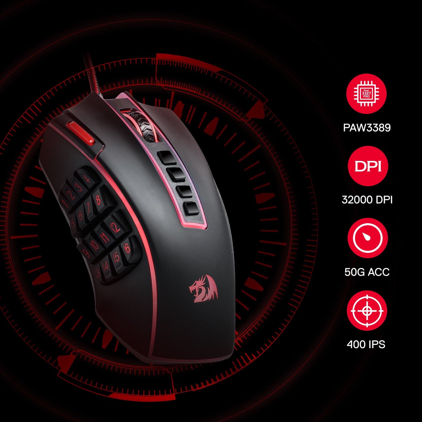 Redragon EU M990 MMO Gaming Mouse