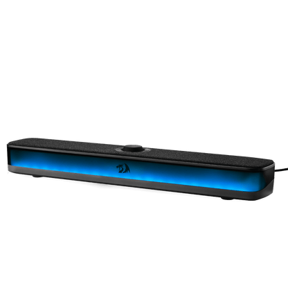 Redragon GS515 RGB Desktop Soundbar, 2.0 Channel Stereo Computer Speakers for Desktop with Bluetooth 5.3, USB-C/USB Powered, Black
