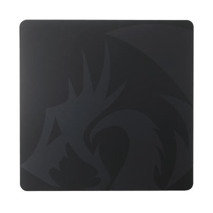 Redragon eu PG1M Glass Mouse Pad - Ultra-Smooth Precision Surface with Non-Slip Base, Easy to Clean, Hard Mousepad for Gaming - 330 x 330 x 3.7mm, Black | show