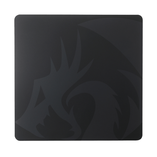 Redragon eu PG1M Glass Mouse Pad - Ultra-Smooth Precision Surface with Non-Slip Base, Easy to Clean, Hard Mousepad for Gaming - 330 x 330 x 3.7mm, Black | show