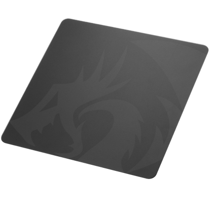 Redragon PG1M Glass Mouse Pad - Ultra-Smooth Precision Surface with Non-Slip Base, Easy to Clean, Hard Mousepad for Gaming - 330 x 330 x 3.7mm, Black