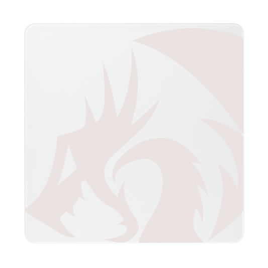 Redragon eu PG1M Glass Mouse Pad - Ultra-Smooth Precision Surface with Non-Slip Base, Easy to Clean, Hard Mousepad for Gaming - 330 x 330 x 3.7mm, White | show