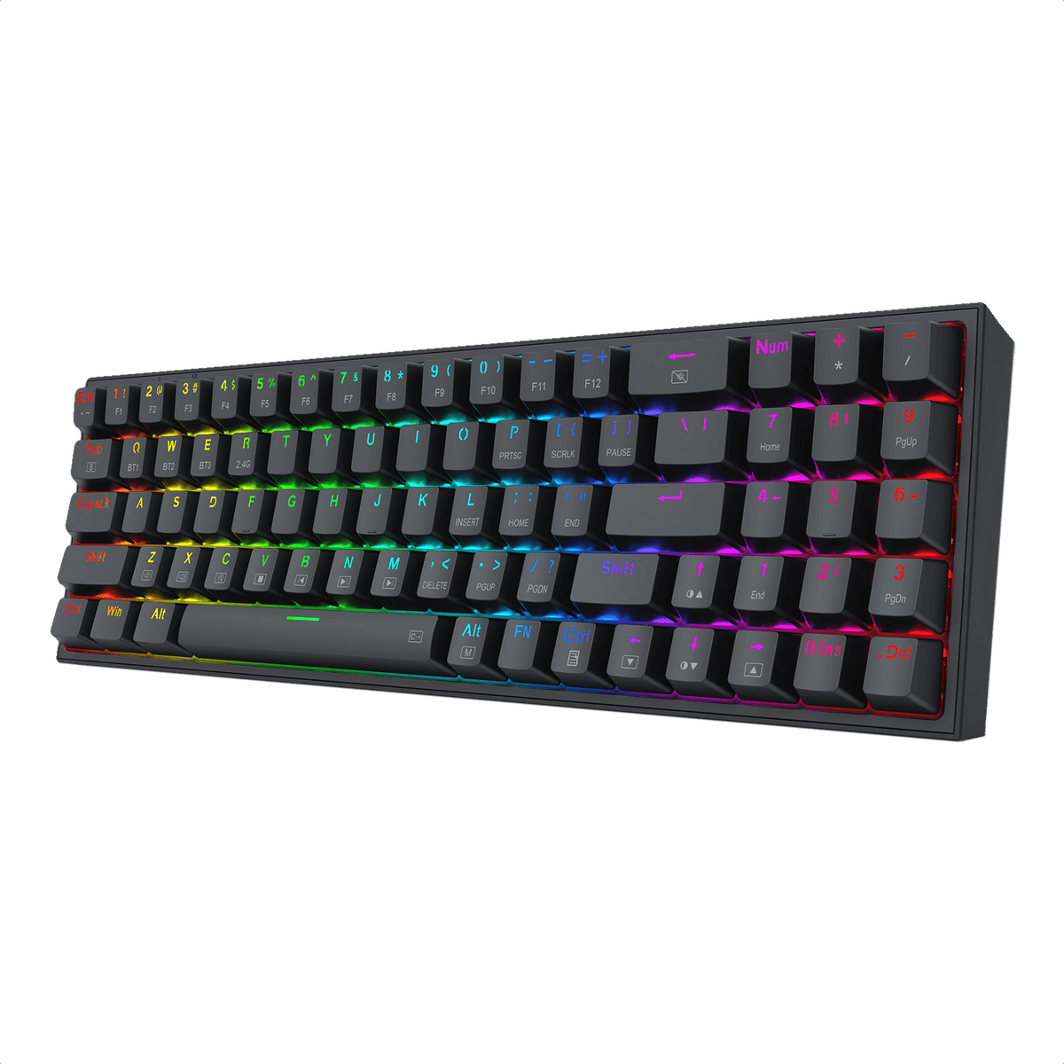 Redragon EU BS136 Gaming Keyboard & Mouse Combo, 75% K628 Tri-Mode Wireless RGB Mechanical Keyboard and 8000 DPI Gamer Mouse Bundle