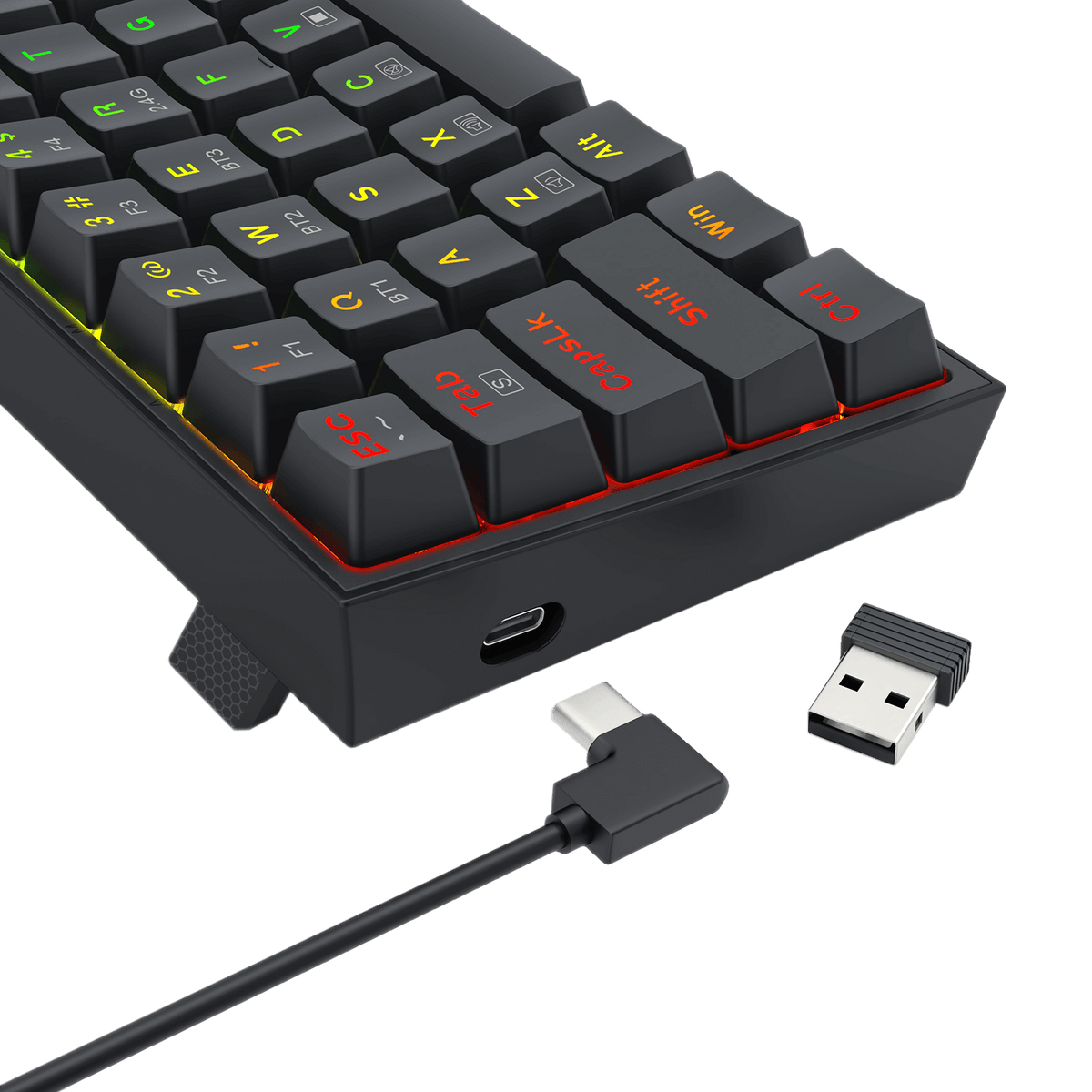 Redragon EU BS136 Gaming Keyboard & Mouse Combo, 75% K628 Tri-Mode Wireless RGB Mechanical Keyboard and 8000 DPI Gamer Mouse Bundle