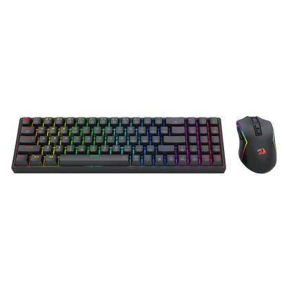 Redragon EU BS136 Gaming Keyboard & Mouse Combo, 75% K628 Tri-Mode Wireless RGB Mechanical Keyboard and 8000 DPI Gamer Mouse Bundle