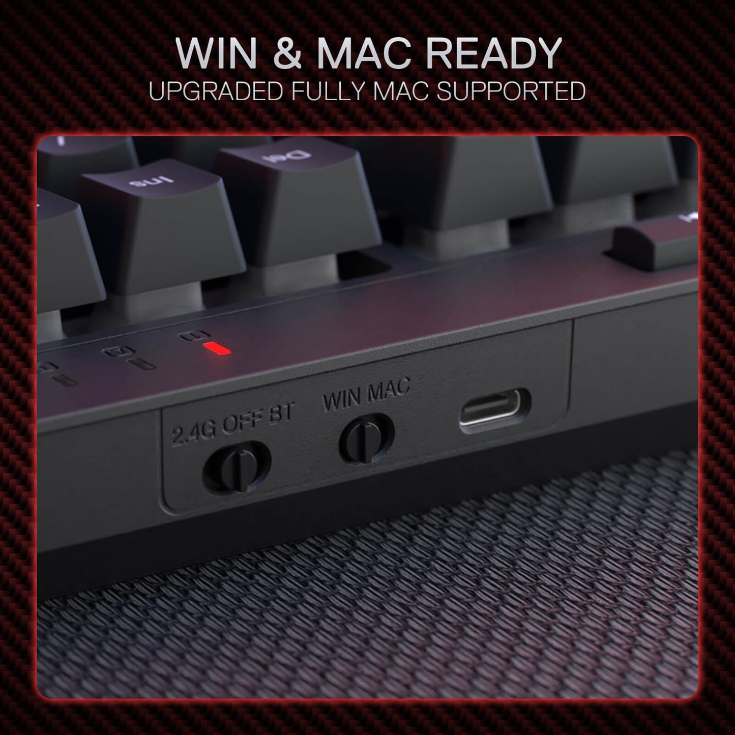 Redragon EU S142 Wireless Gaming Keyboard & Mouse Combo, 98 Keys K515 PRO Wireless RGB Membrane Keyboard and 4800 DPI Wireless 2.4Ghz Gaming Mouse Bundle, Convenient Shared Dongle