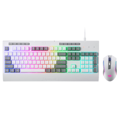 Redragon EU S151 Gaming Keyboard & Mouse Combo, 104 Keys K525 Wired RGB Membrane Keyboard and 10000 DPI Wired M616 Gaming Mouse Bundle