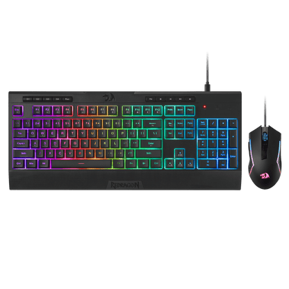 Redragon EU S151 Gaming Keyboard & Mouse Combo, 104 Keys K525 Wired RGB Membrane Keyboard and 10000 DPI Wired M616 Gaming Mouse Bundle