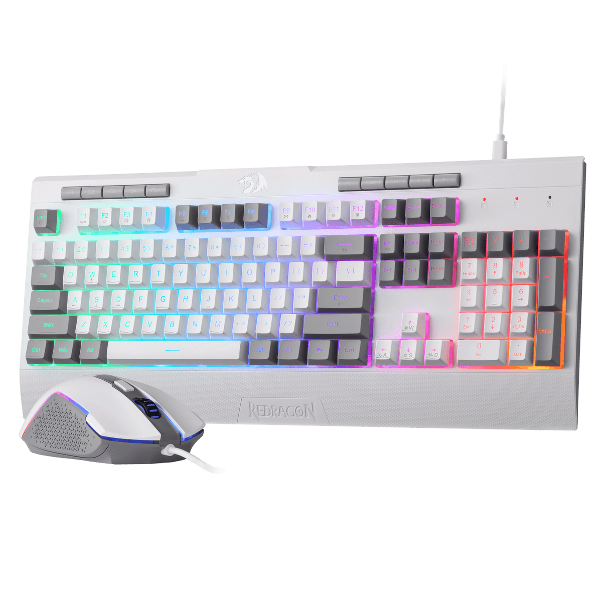 Redragon EU S151 Gaming Keyboard & Mouse Combo, 104 Keys K525 Wired RGB Membrane Keyboard and 10000 DPI Wired M616 Gaming Mouse Bundle | show