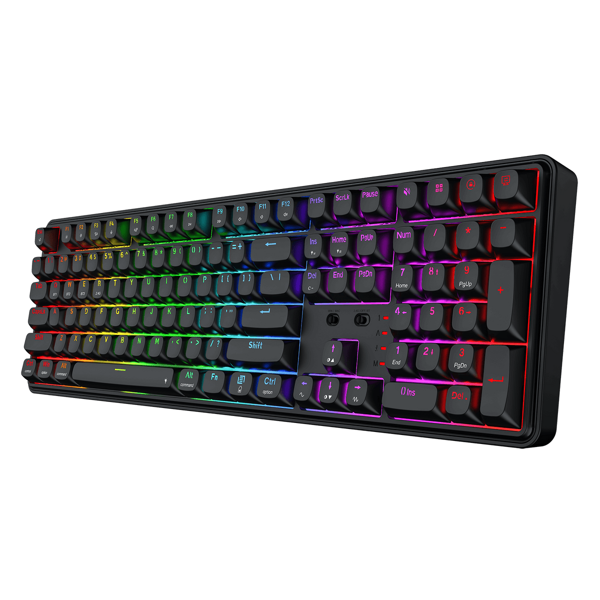 Redragon S163 3-Mode Wilreess Gaming Keyboard & Mouse Combo, 108 Keys K689 PRO RGB Gasket Keyboard and 8000 DPI M693 Gaming Mouse Bundle