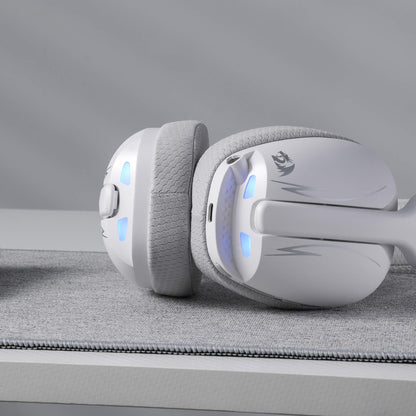 Redragon EU SKULD PRO H878 Wireless Gaming Headset – 3-Mode Connectivity, 7.1 Surround Sound, Noise-Cancelling Mic, Blue LED, Long Battery Life, Lightweight Design for PC, Console, and Mobile Gaming