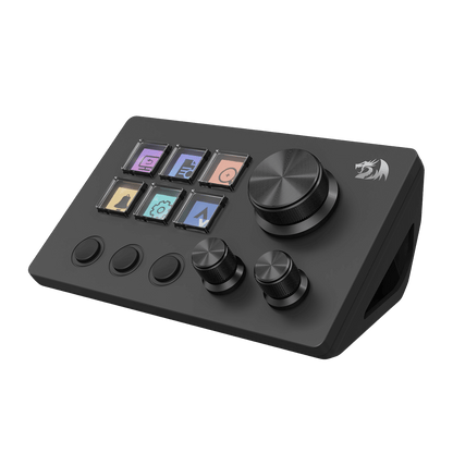 Redragon EU SS551 Stream Controller - All-in-One Macro Pad, LCD Keys & Dials, Stream Station for Content Creators, Streaming, Gaming - PC & Mac Compatible