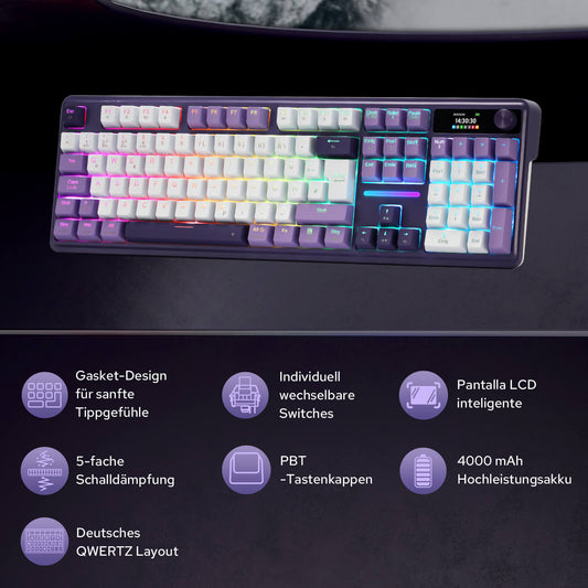 TERRAFLARE K762 PRO German QWERTZ Keyboard