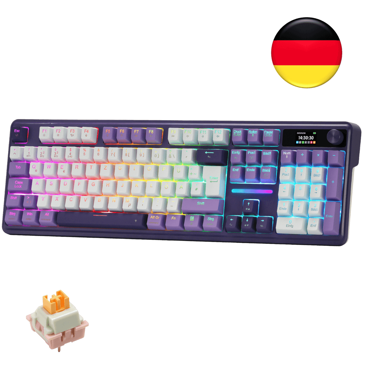 TERRAFLARE K762 PRO German QWERTZ Keyboard