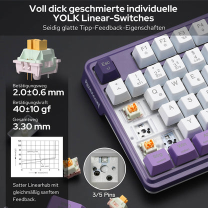 TERRAFLARE K762 PRO German QWERTZ Keyboard