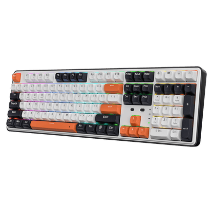 Redragon EU K689 PRO Wireless Gasket RGB Gaming Keyboard, 104 Keys + Extra 4 Hotkeys Mechanical Keyboard w/Upgraded Hot-swappable Socket, 5-Layer Noise Dampening, Round PBT Keycaps, Custom Linear Switch