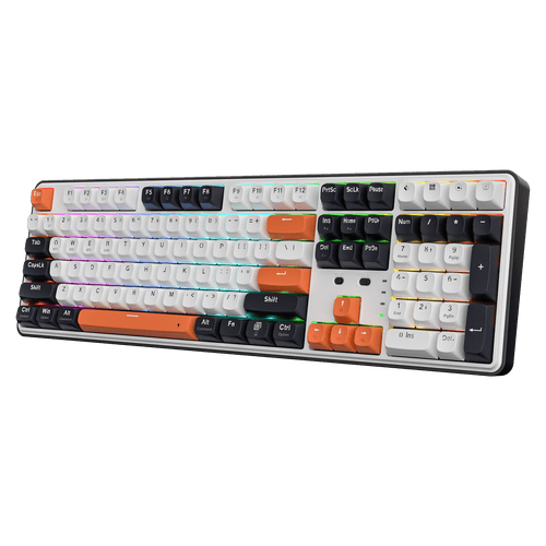 Redragon EU K689 PRO Wireless Gasket RGB Gaming Keyboard, 104 Keys + Extra 4 Hotkeys Mechanical Keyboard w/Upgraded Hot-swappable Socket, 5-Layer Noise Dampening, Round PBT Keycaps, Custom Linear Switch
