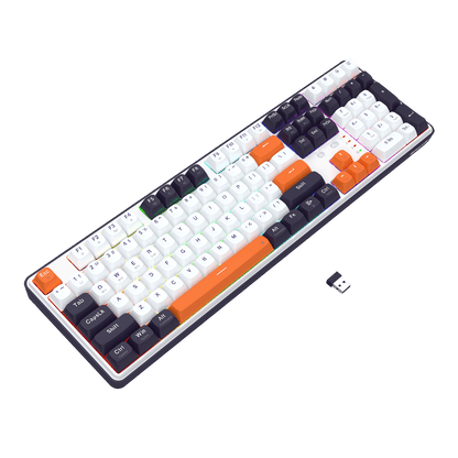 Redragon EU K689 PRO Wireless Gasket RGB Gaming Keyboard, 104 Keys + Extra 4 Hotkeys Mechanical Keyboard w/Upgraded Hot-swappable Socket, 5-Layer Noise Dampening, Round PBT Keycaps, Custom Linear Switch