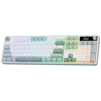Redragon K761 Wireless Gasket Gaming Keyboard w/Hype Screen & Knob, 104 Keys Mechanical Keyboard, Easy-Control 1.26’’ TFT Info Display, 5-Layer Noise Dampening, Custom Linear Switch | show